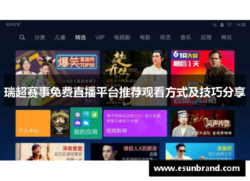 瑞超赛事免费直播平台推荐观看方式及技巧分享