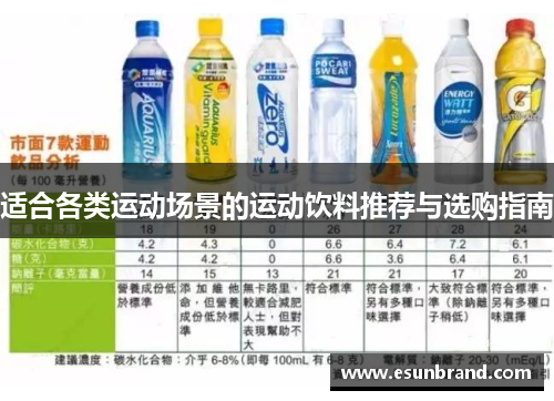 适合各类运动场景的运动饮料推荐与选购指南